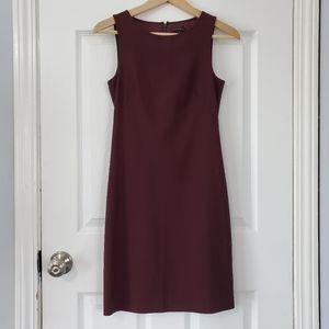 Theory Burgundy Sheath Dress